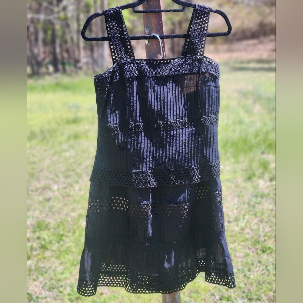 Akris Punto Bergdorf Goodman Sleeveless Eyelet 2 Piece Skirt Set 8